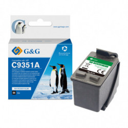 G&G HP 21XL Negro Cartucho de Tinta Remanufacturado - Reemplaza C9351AE/C9351CE